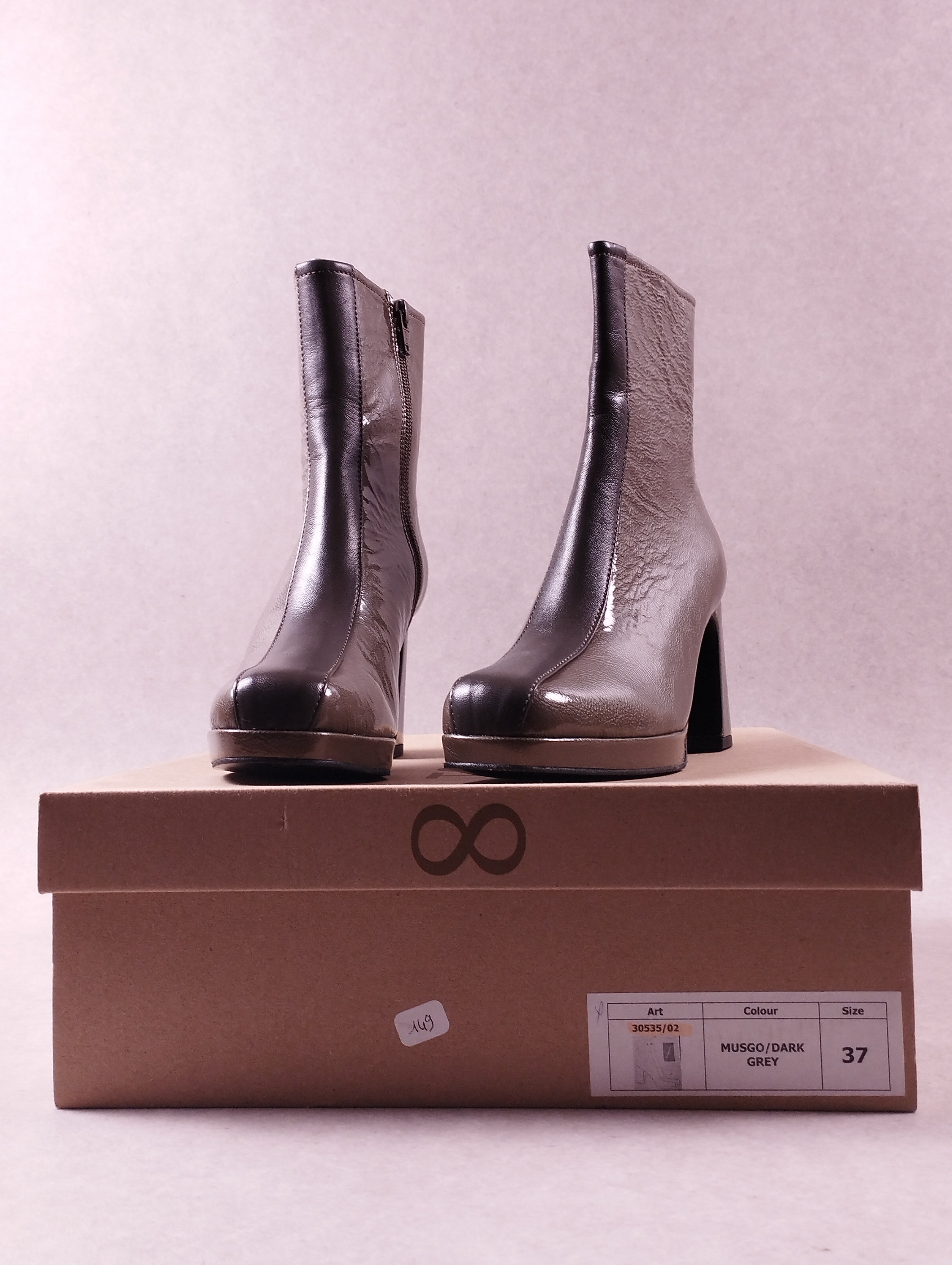 Boots femme Too by Virus 30535/02 musgo dark grey Pointure 37