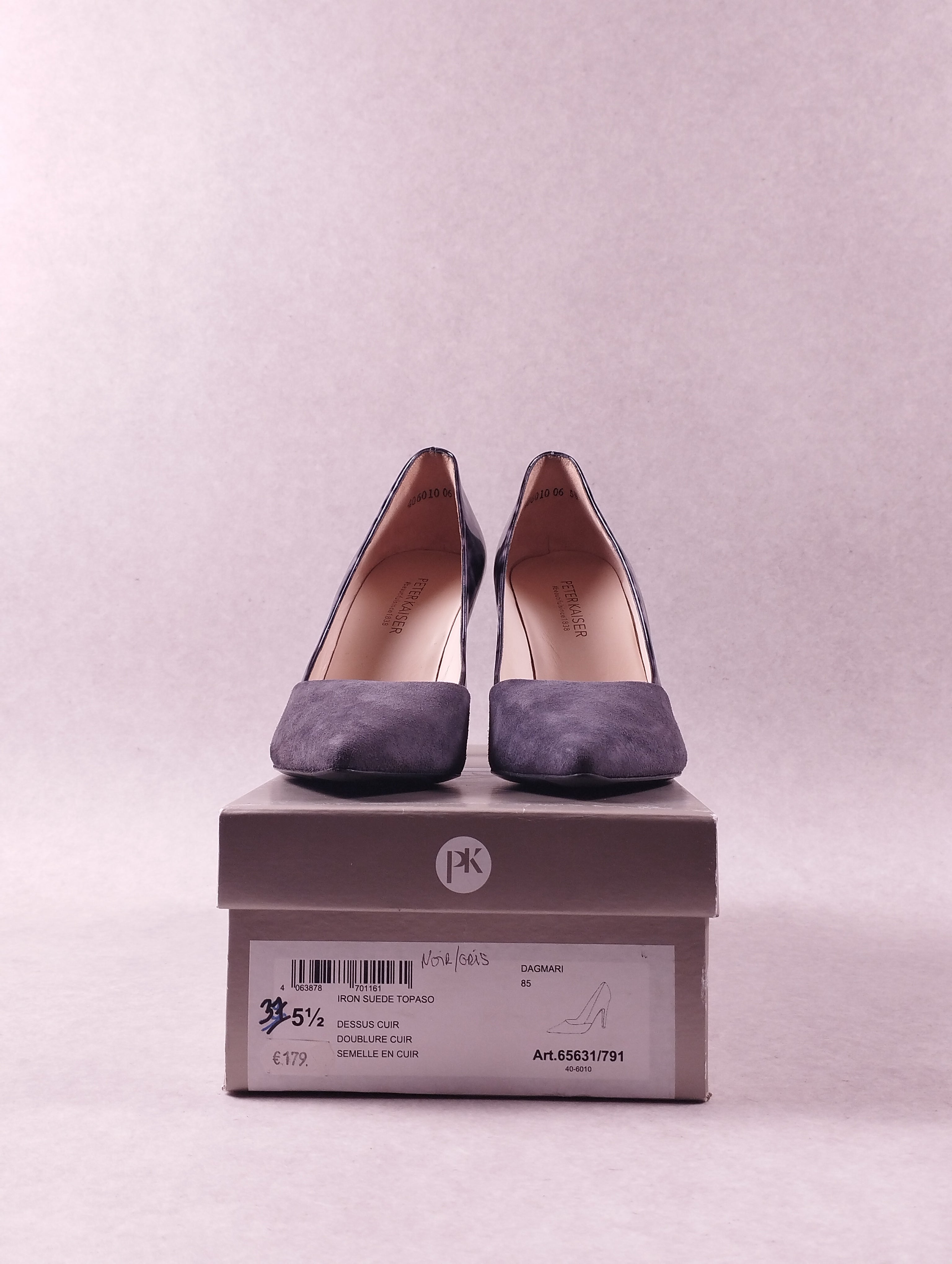 Escarpins femme Peter Kaiser Dagmari gris pointure 37