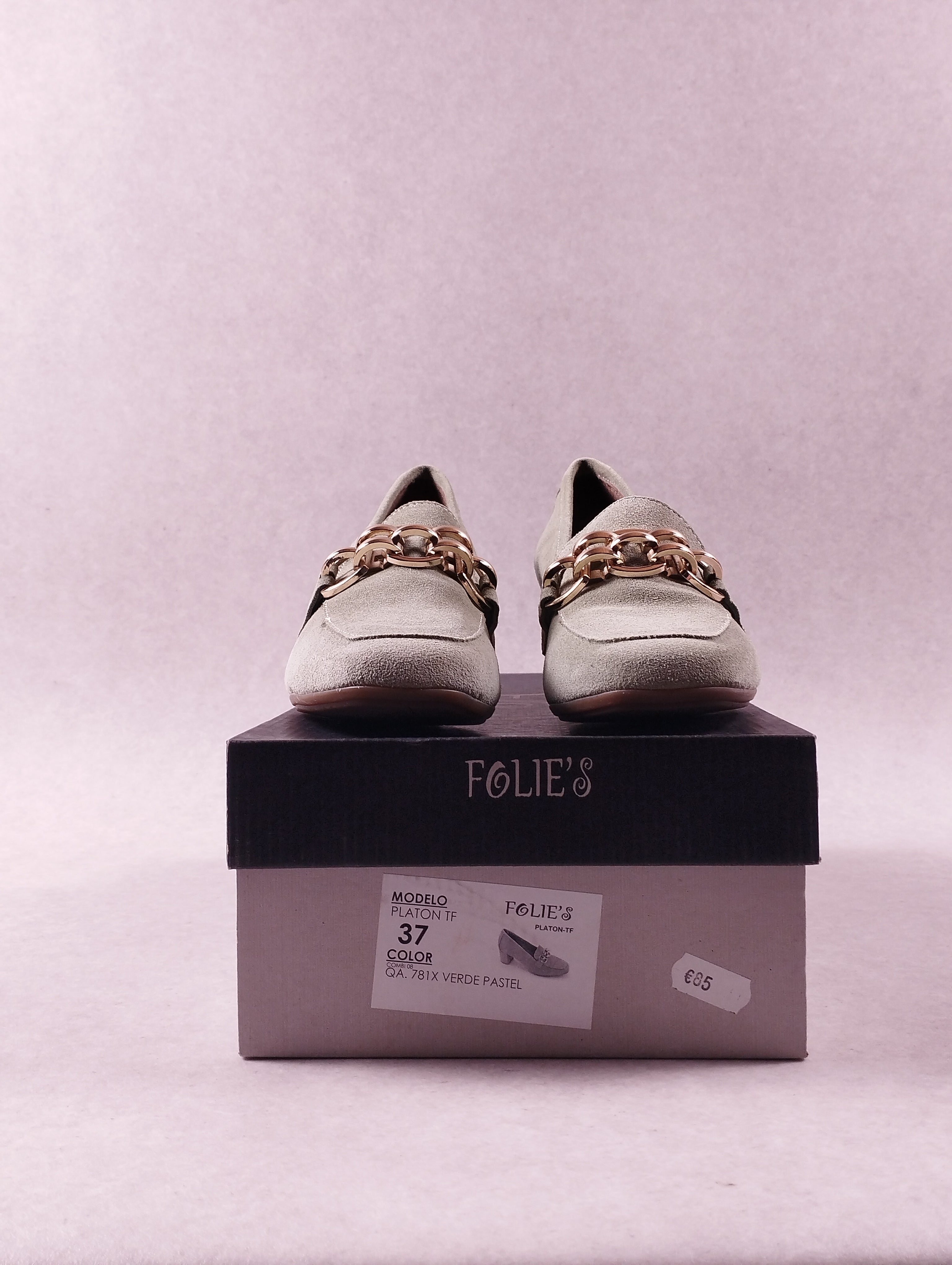 Escarpins femme Folie’s Platon TF vert pastel pointure 37