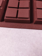 Kit moules chocolat silicone tablettes 12 cavités marron (V2)