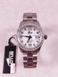 Montre femme Lotus 18933/1 cadran nacré bracelet acier strass