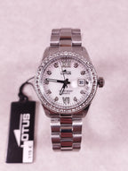 Montre femme Lotus 18933/1 cadran nacré bracelet acier strass