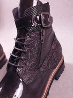 Boots femme Regard Roquano bronze vernis taupe Pointure 38