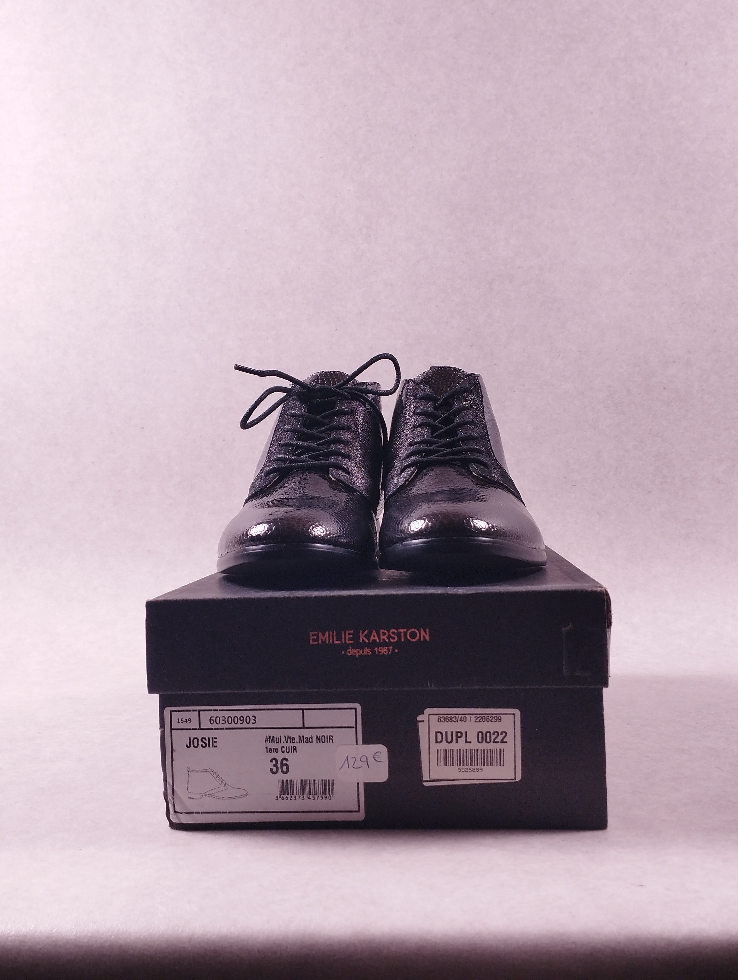 Boots femme Emilie Karston Josie noir 36