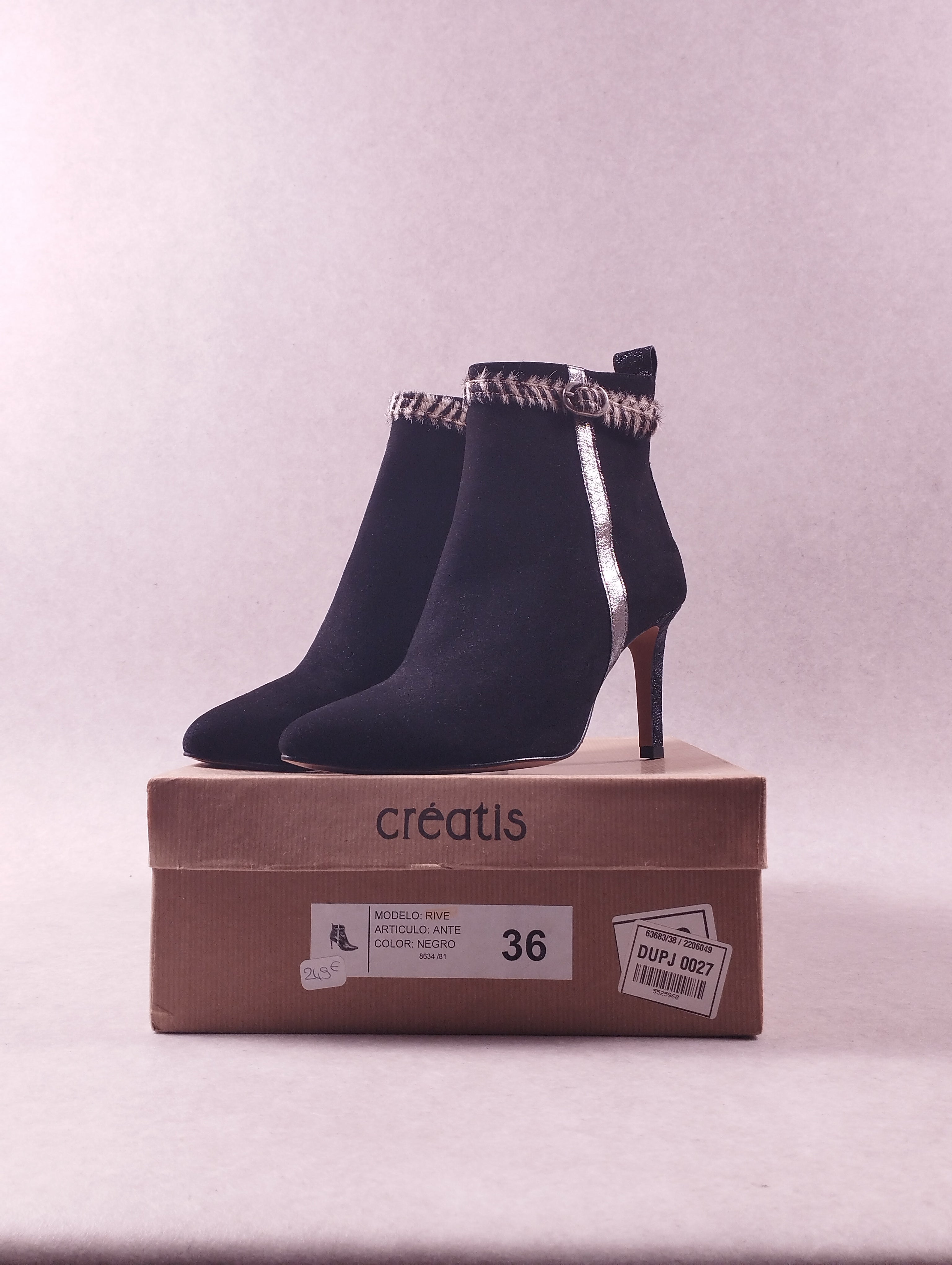 Boots femme Créatis Rive Ante noir pointure 36