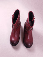 Boots femme Lola Cruz 109T16HS rouge bordeaux Pointure 37