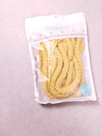 Lacets corde sneakers ronds chunky jaune 10 mm 120 cm