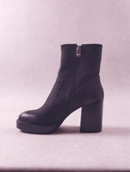 Boots femme Emilie Karston Irène noir grainé pointure 40