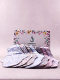 Lot de 7 serviettes hygiéniques lavables bambou taille unique