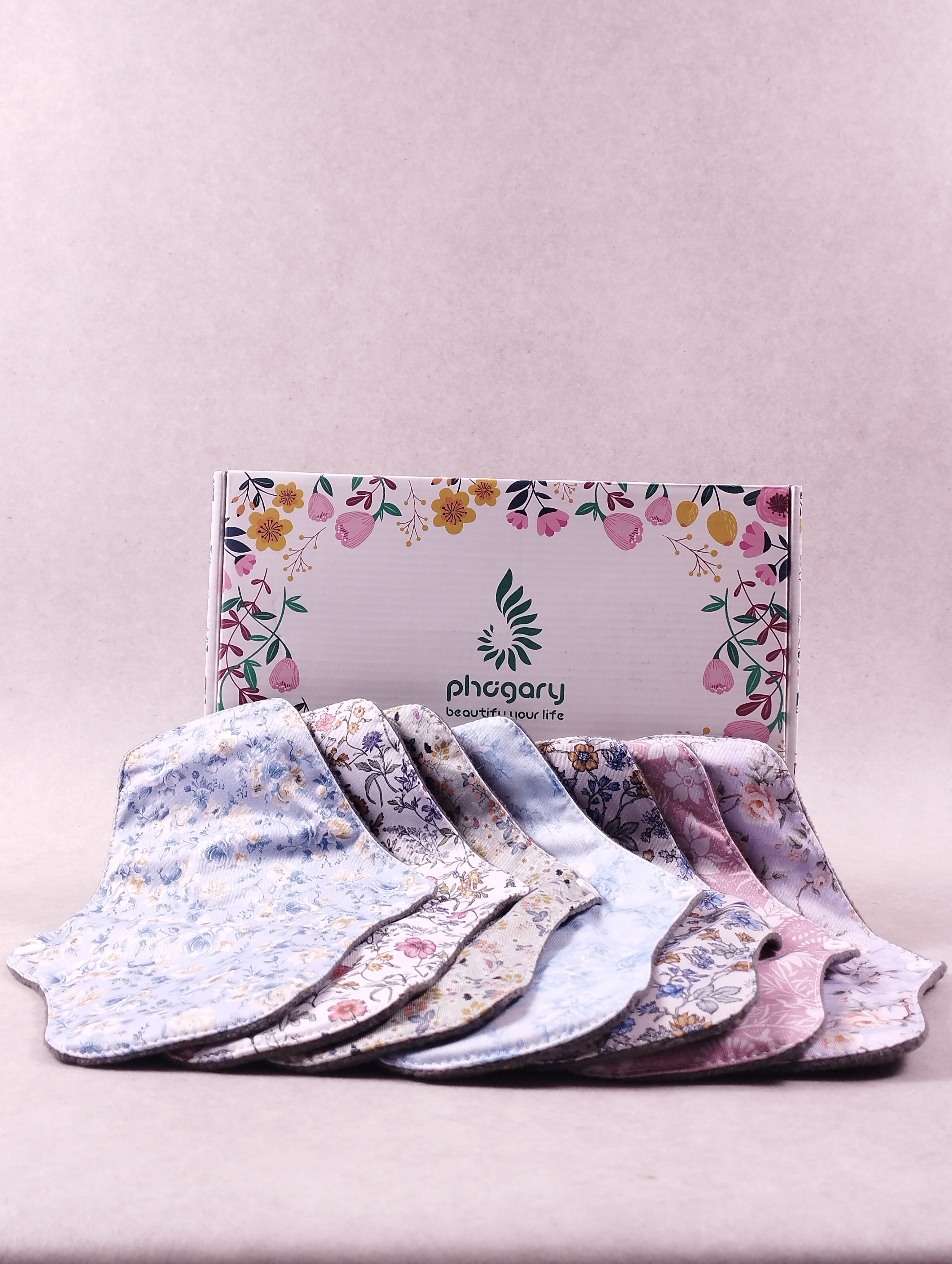 Lot de 7 serviettes hygiéniques lavables bambou taille unique