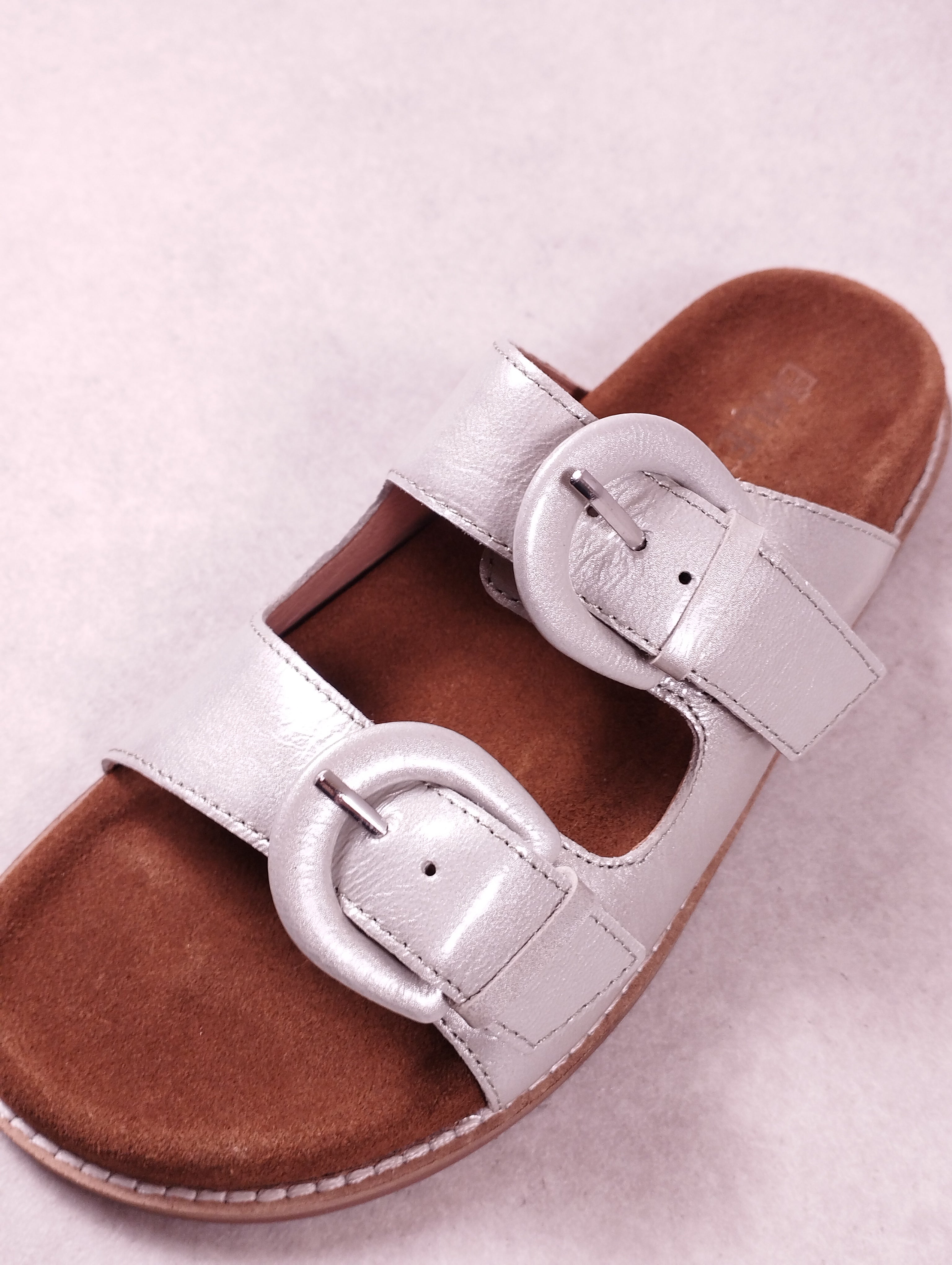 Sandales femme Emilie Karston Yako argent 36