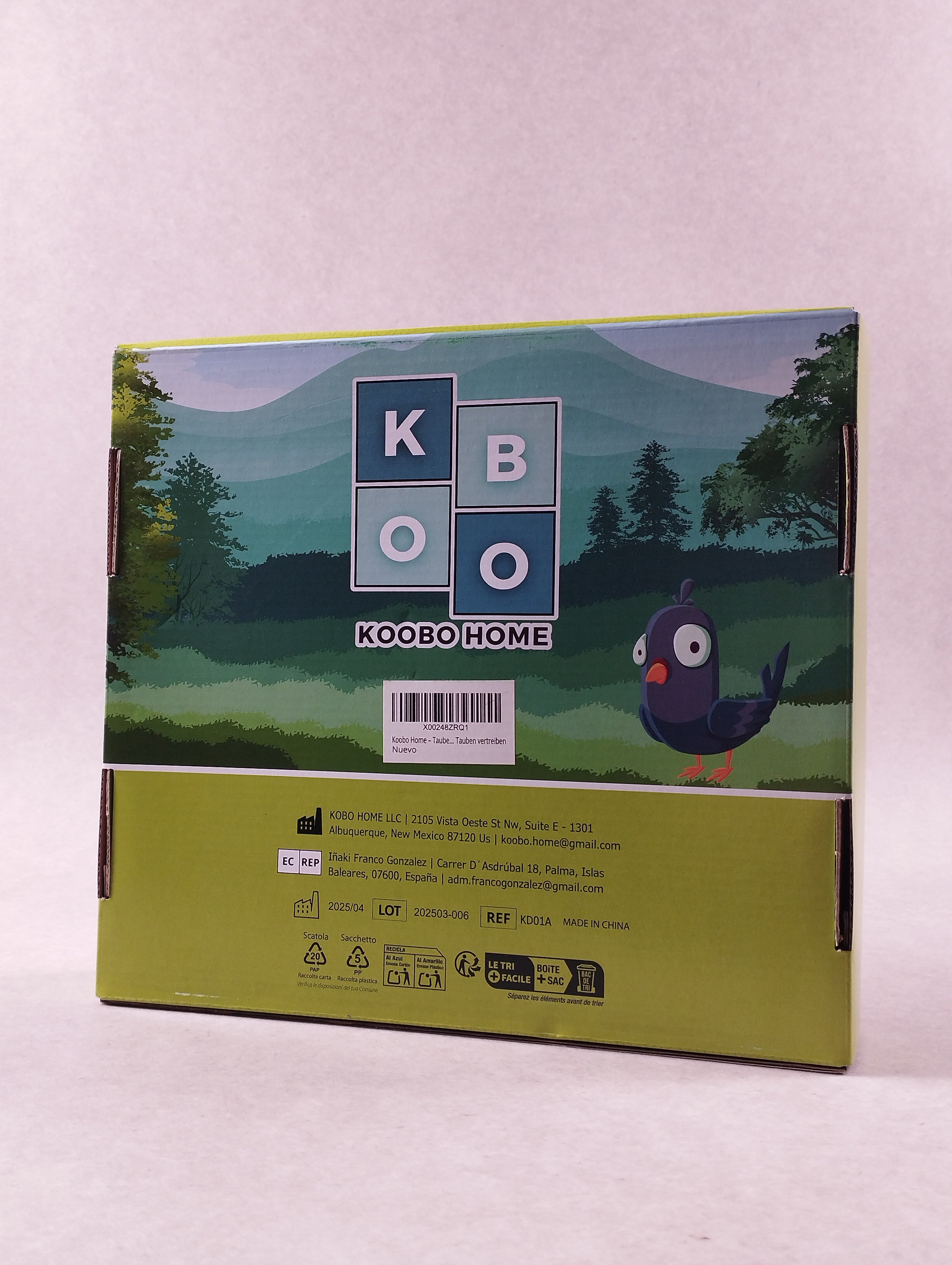 Lot de 3 kits dissuasion oiseaux Koobo Home moulins et spirales