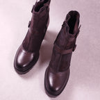 Boots femme Emanuele Crasto 55-006 marron foncé 41