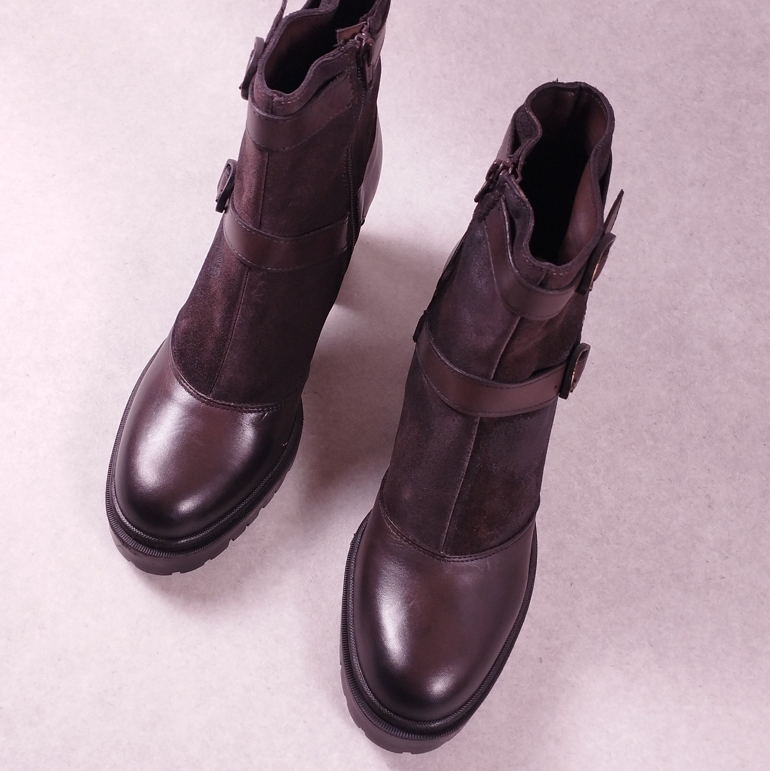 Boots femme Emanuele Crasto 55-006 marron foncé 41