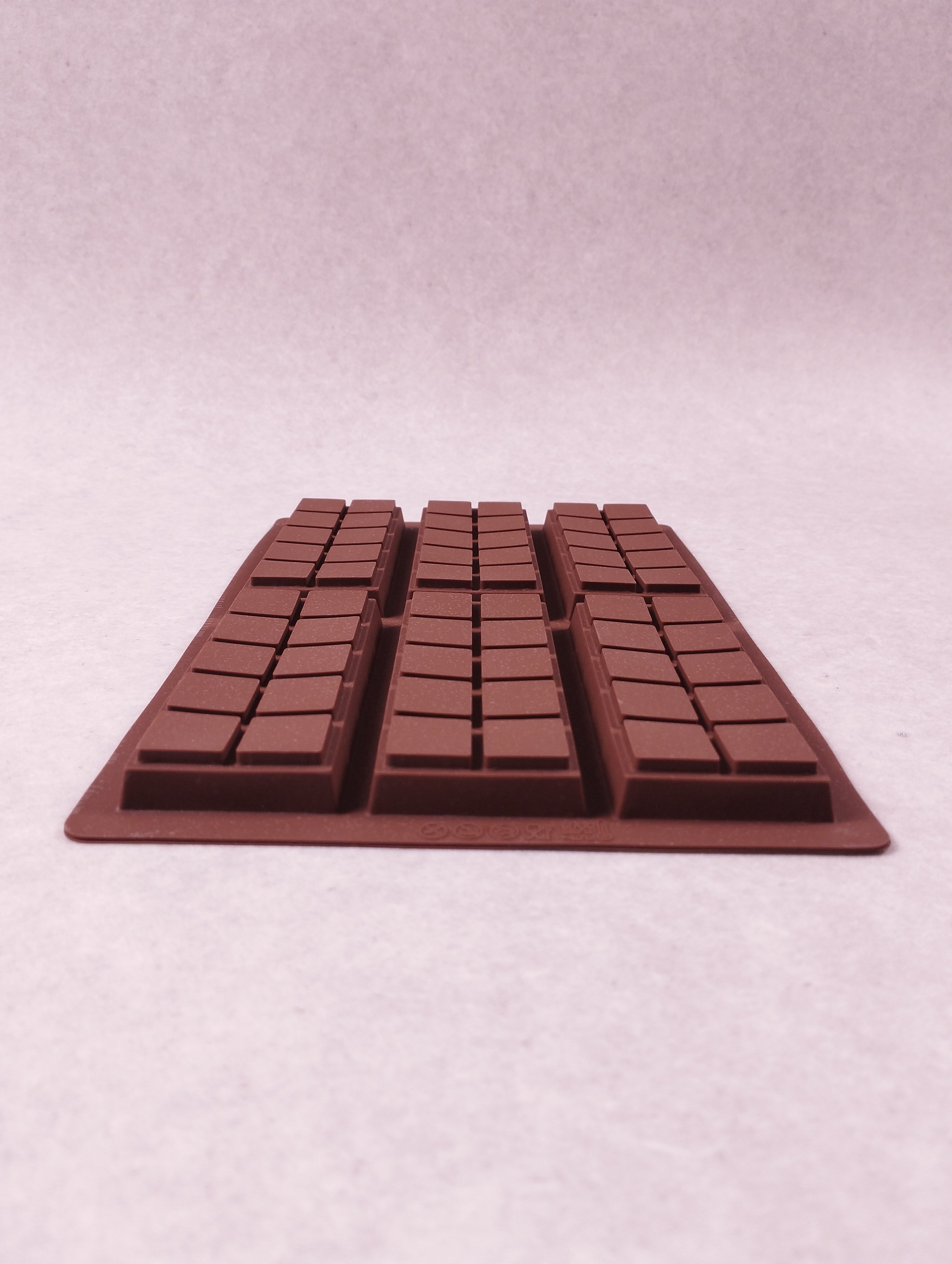 Kit moules chocolat silicone tablettes 12 cavités marron (V2)