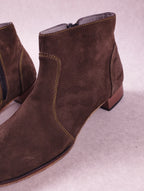 Boots femme Intemporelle Guy 2 velours kaki Pointure 38