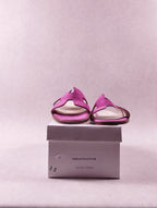 Mules femme Intemporelle by Francis Larre velours fuchsia Pointure 38
