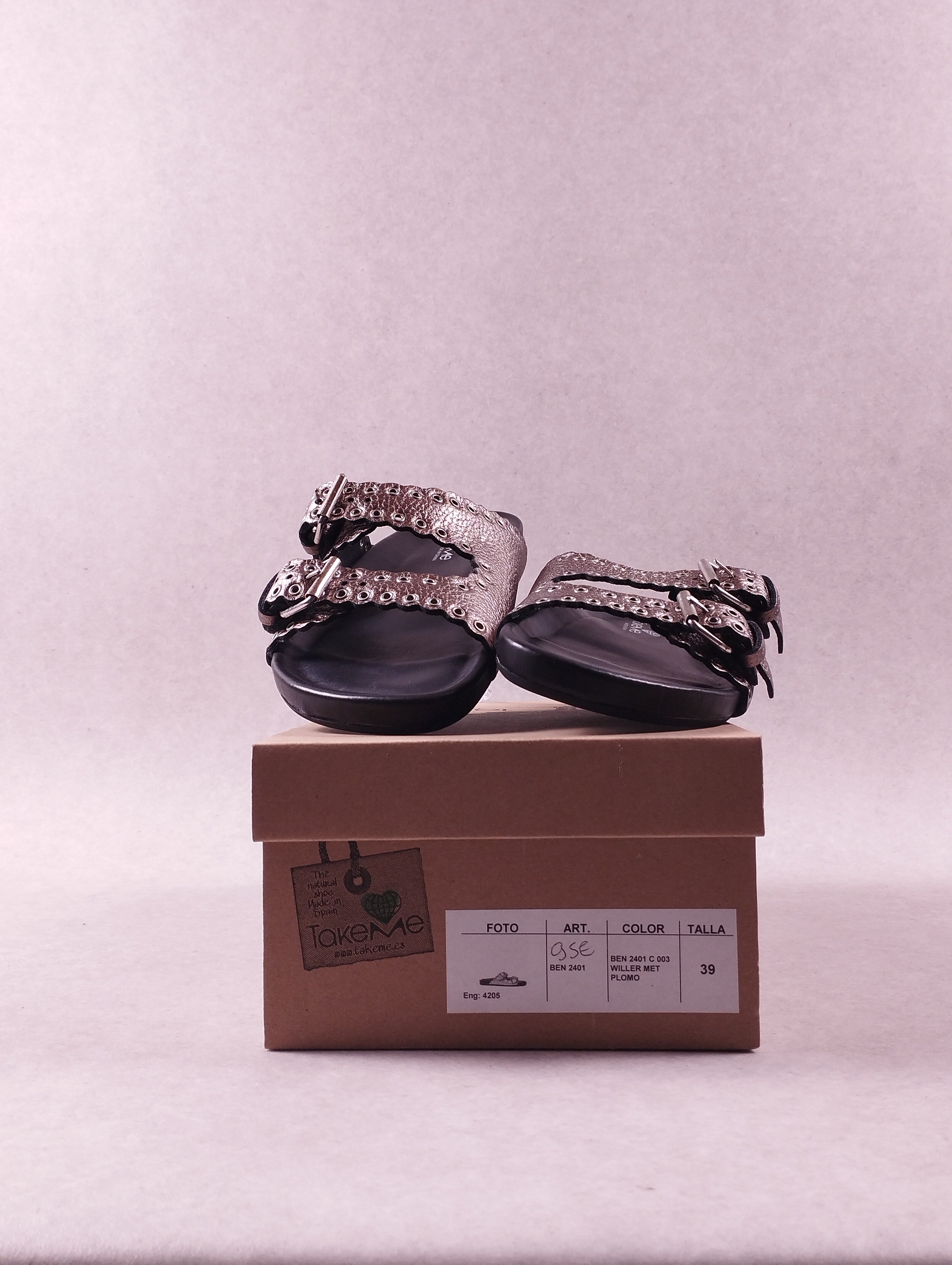 Sandales femme TakeMe BEN 2401 plomo pointure 39
