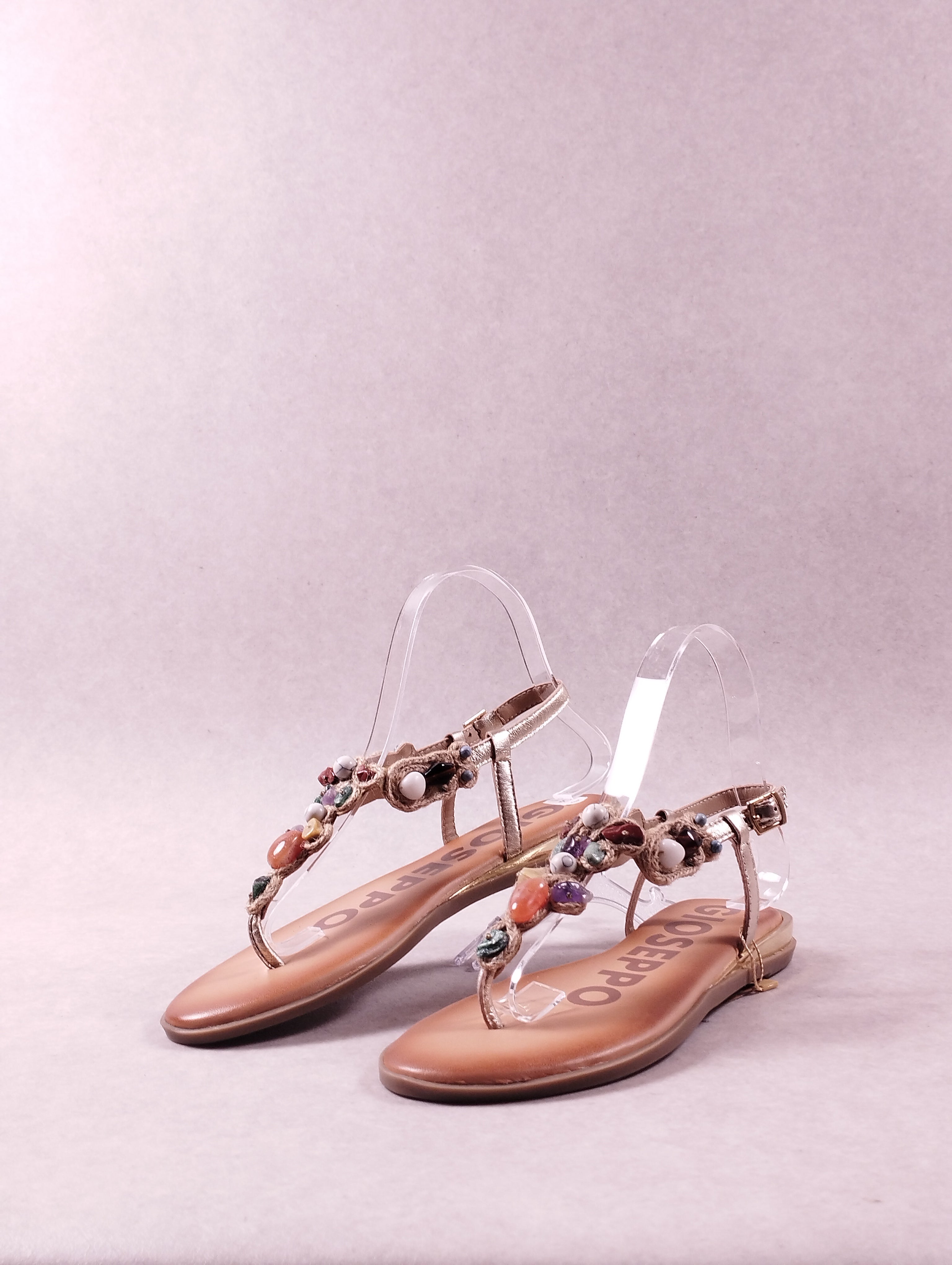 Sandales plates femme Gioseppo Eldoret 63022 gold pointure 36