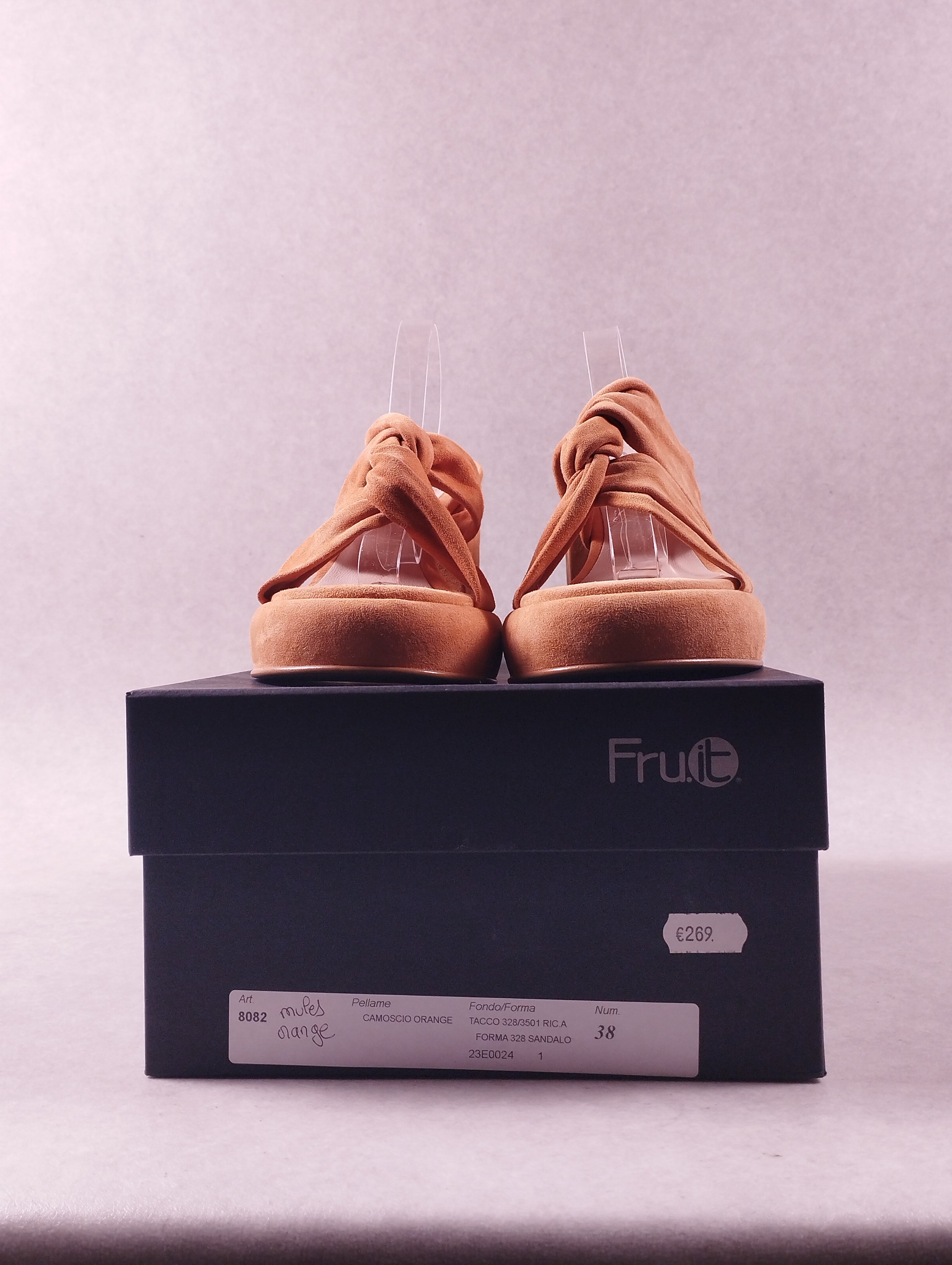 Mules femme Fru.it 8082 orange 38
