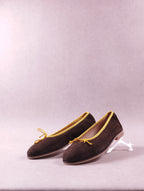 Ballerines femme Intemporelle Omega velours kaki Pointure 38