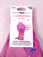 Lot de 8 paires de gants de jardin Keli Protect Perplu Le Rosier Rose T10