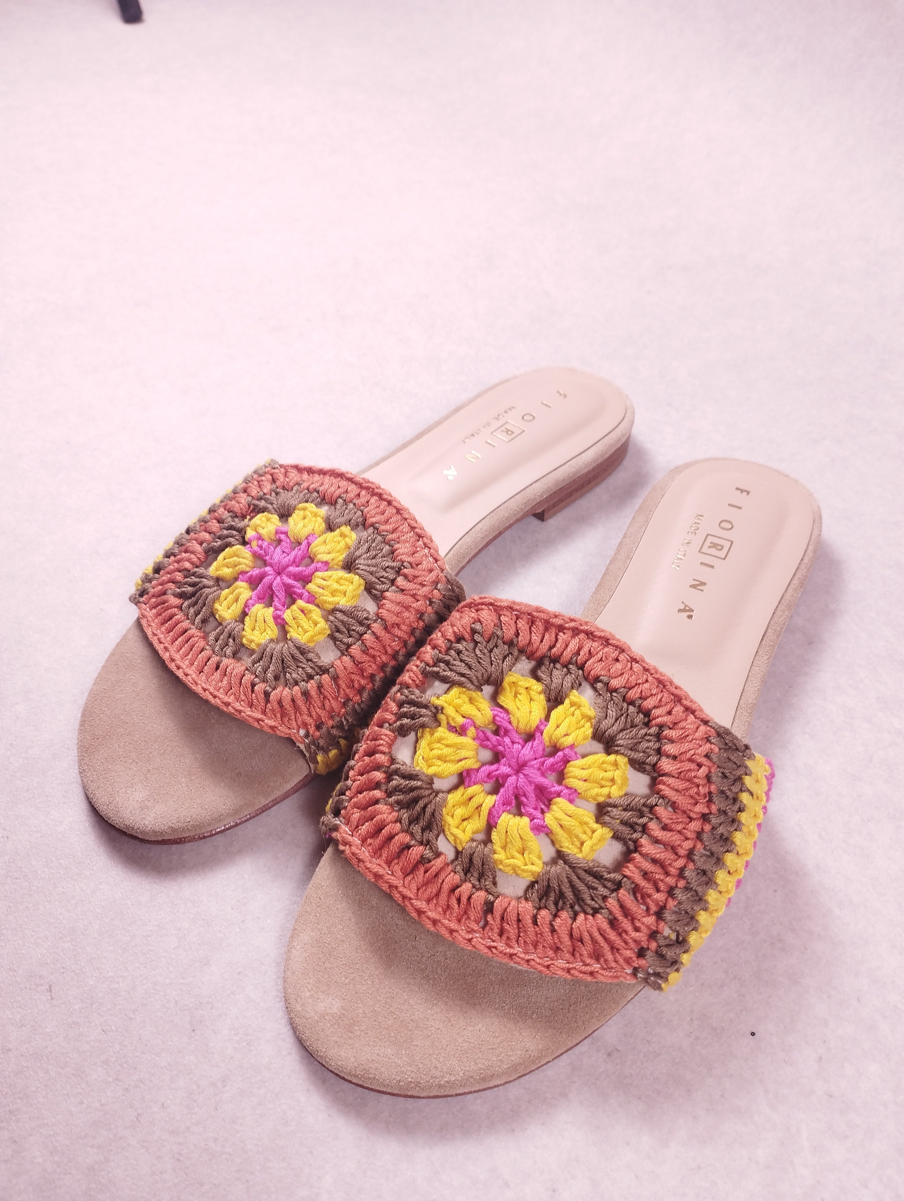 Sandales femme Fiorina S.190601 multicolore crochet pointure 37