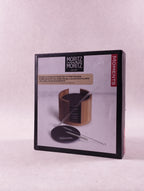 Set dessous de verre ardoise Moritz & Moritz avec pailles en verre