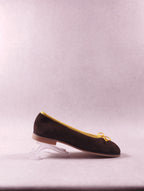 Ballerines femme Intemporelle Omega velours kaki Pointure 38