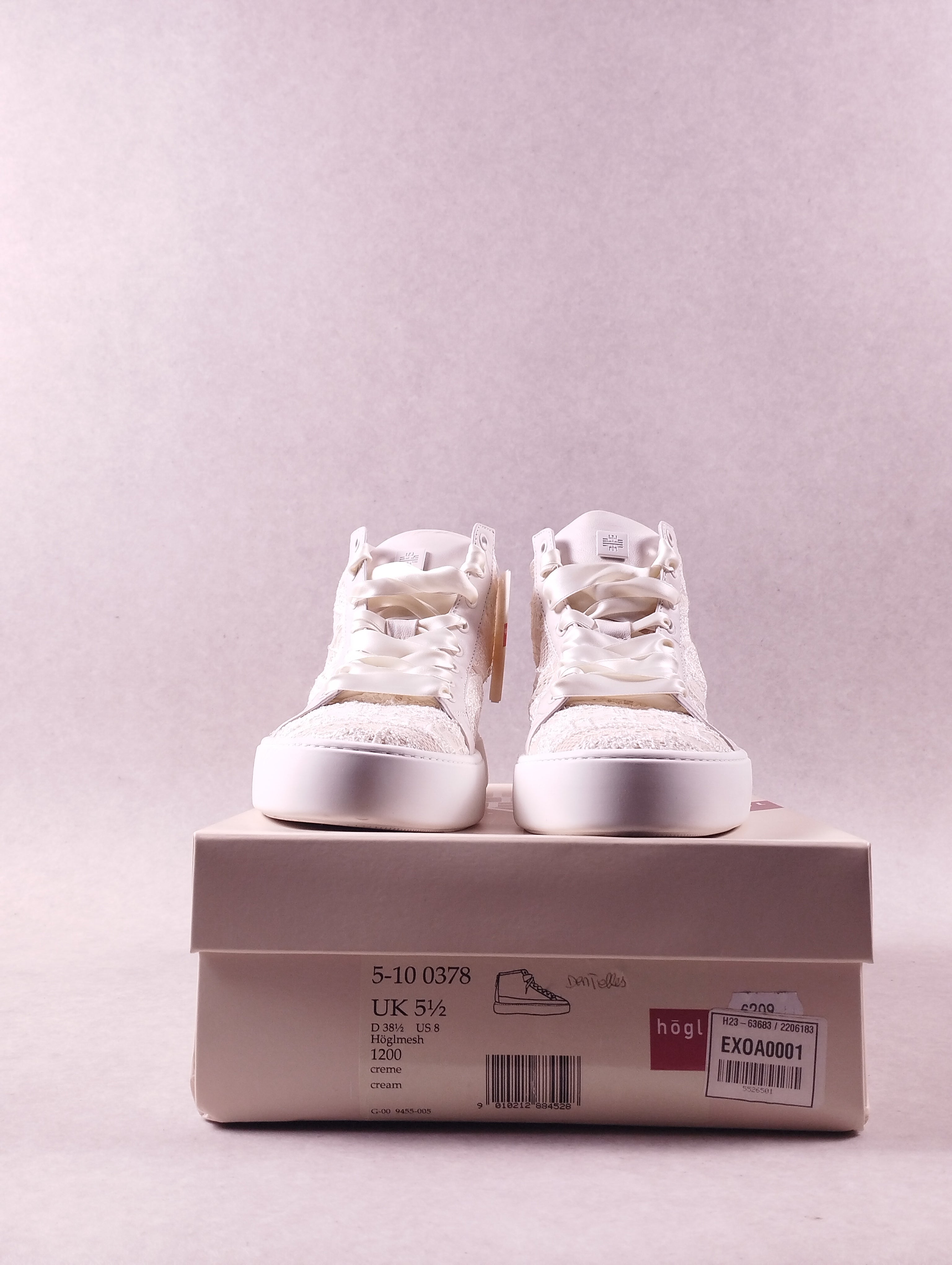 Baskets montantes femme Högl 5-10 0378 crème 38,5
