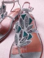 Sandales femme Emilie Karston SOHO aqua 40