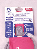 Lot de 10 paires de gants de protection K-Protect Mario rouge gris taille 10