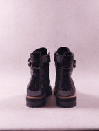 Boots femme Regard Roquano bronze vernis taupe Pointure 38