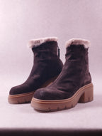 Boots femme Fru.it 7840M marron fourrure 38