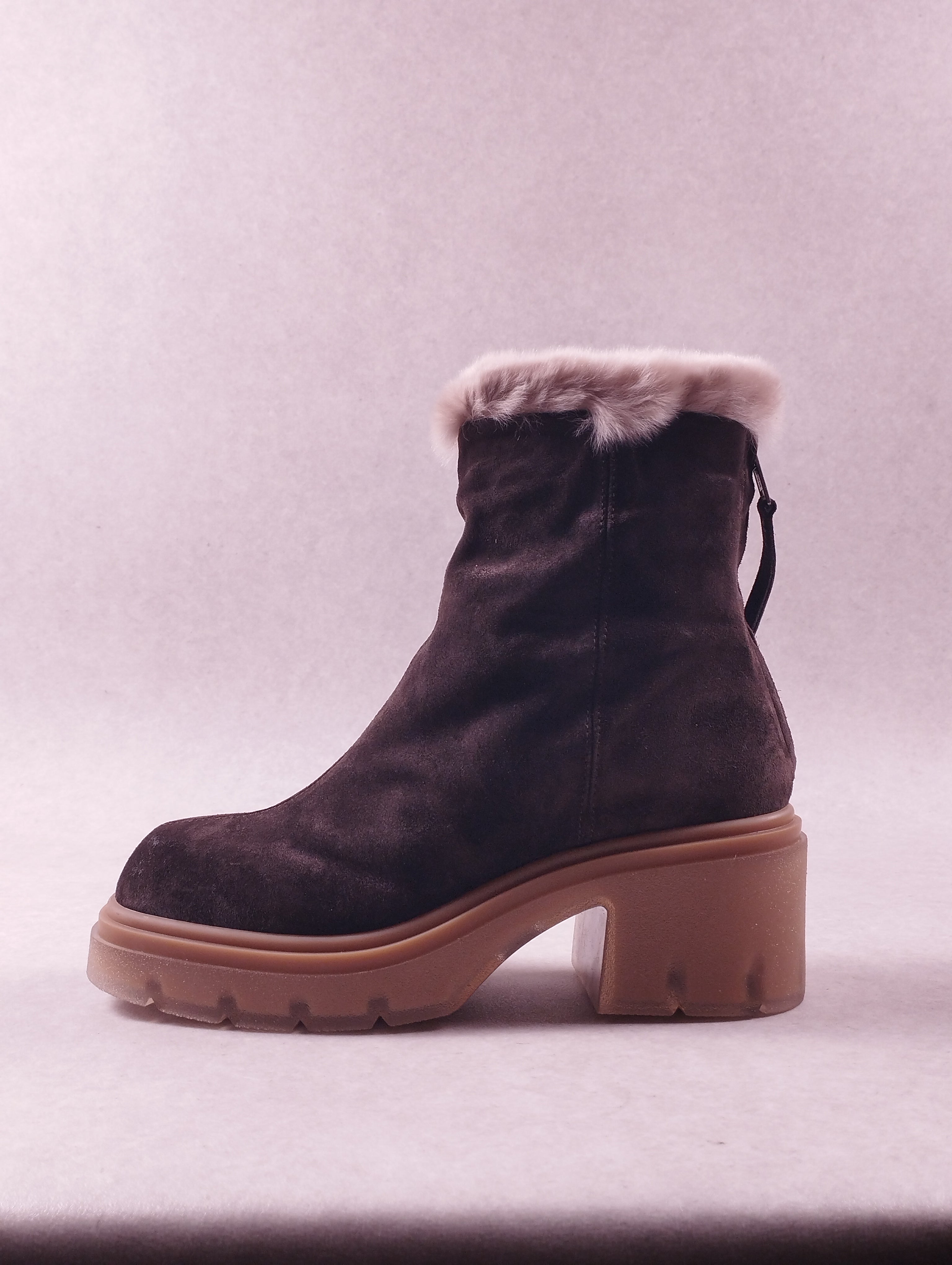 Boots femme Fru.it 7840M marron fourrure 38