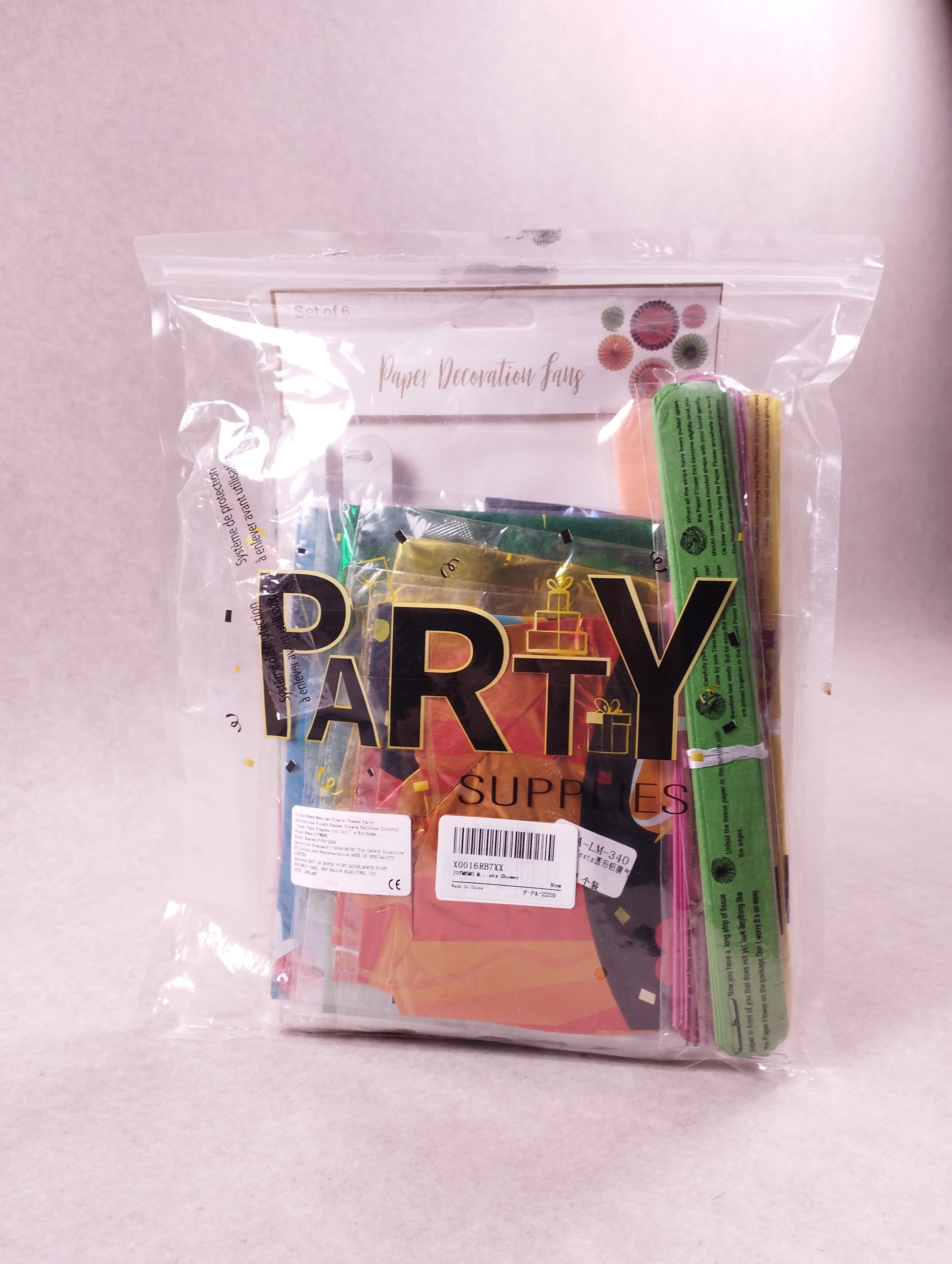 Kit décorations fête mexicaine Fiesta multicolore