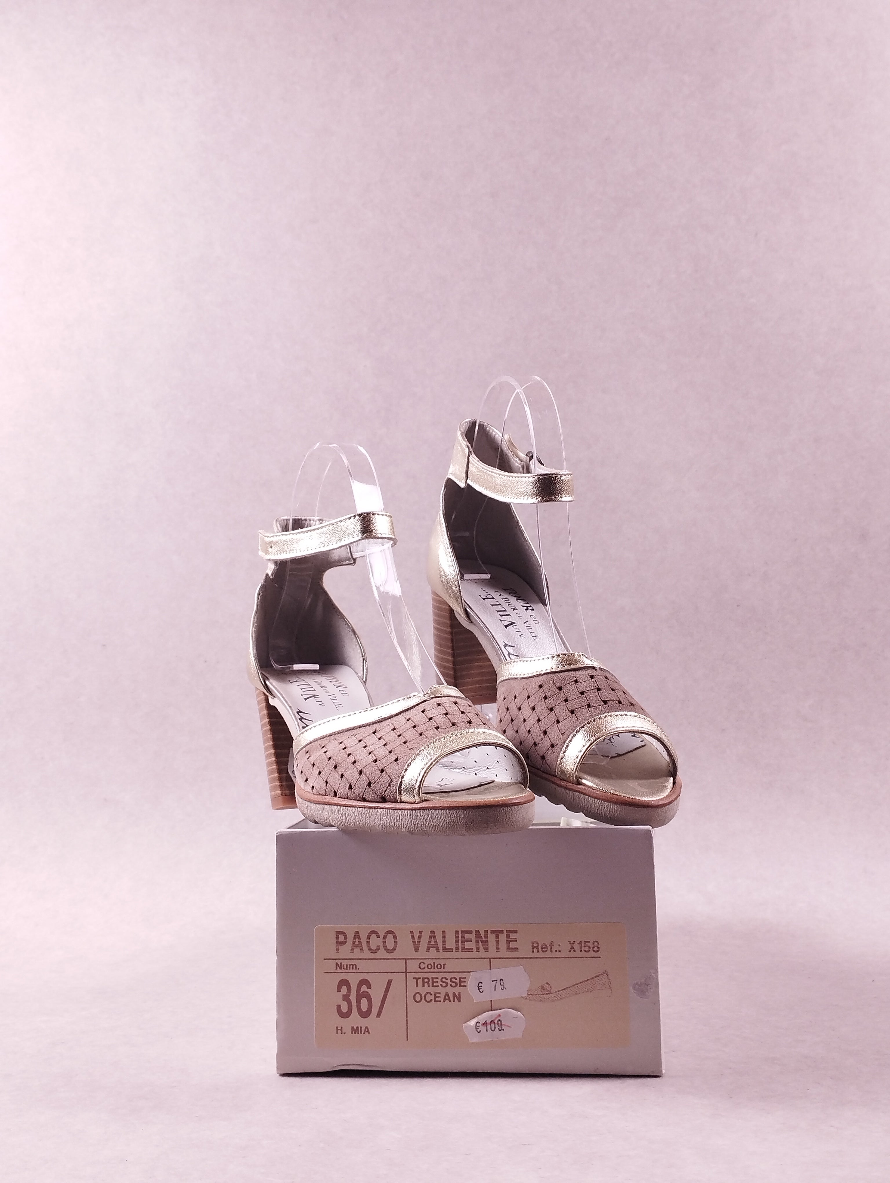 Sandales femme Paco Valiente X158 tresse ocean pointure 36
