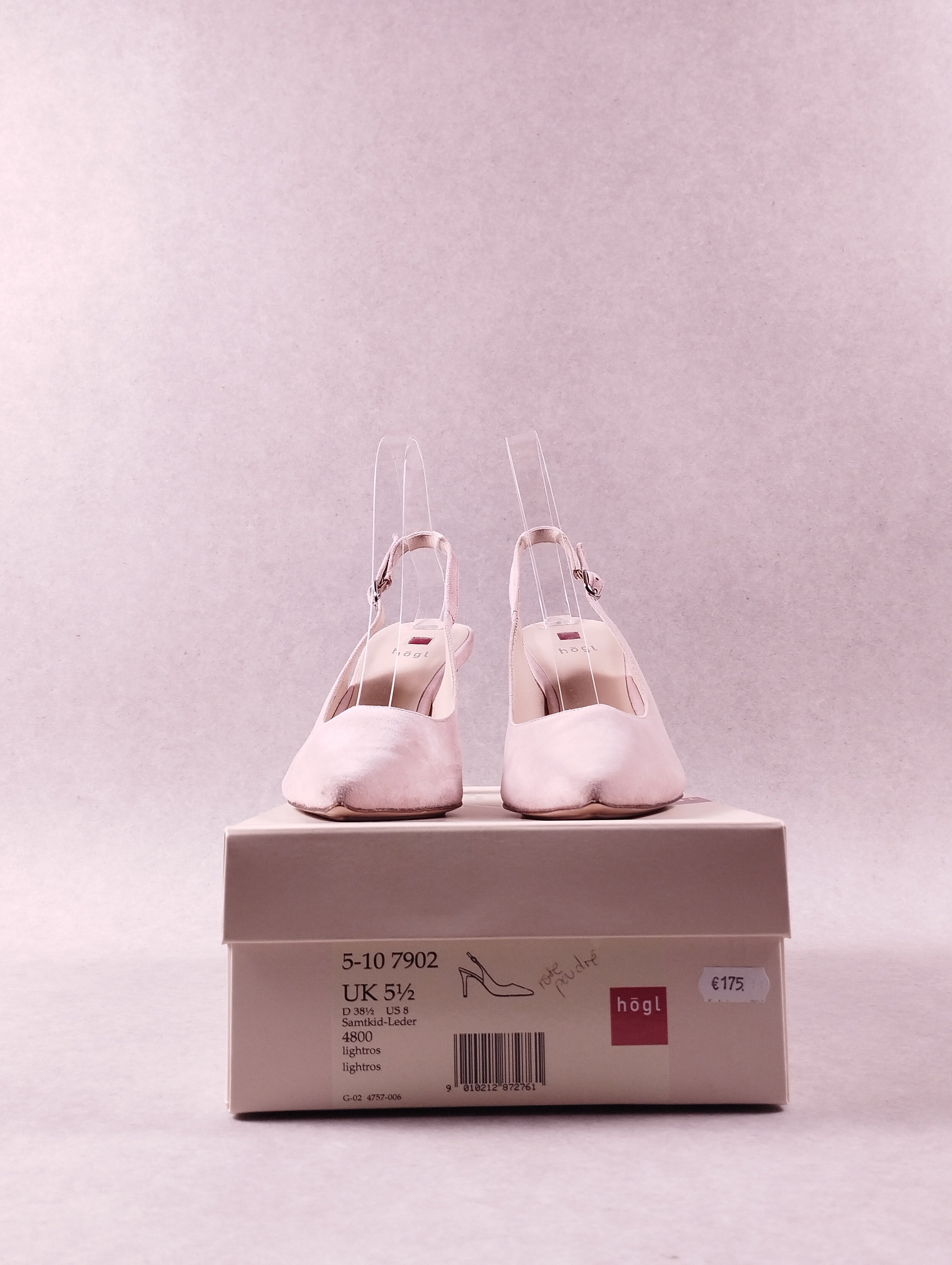 Escarpins femme Högl 5-10 7902 rose poudré Pointure 38½
