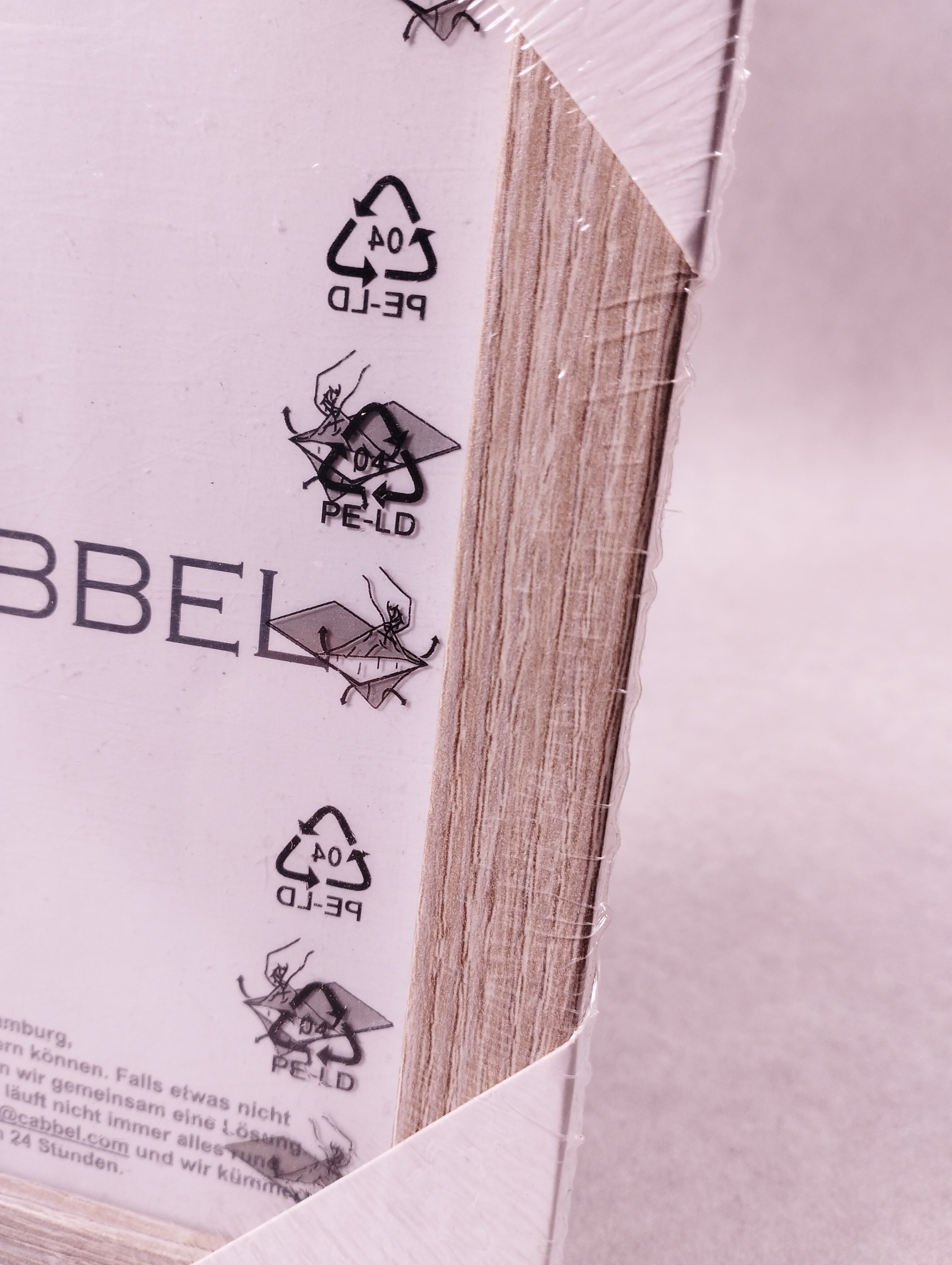 Cadre photo mural Cabbell bois naturel 21 x 16 cm