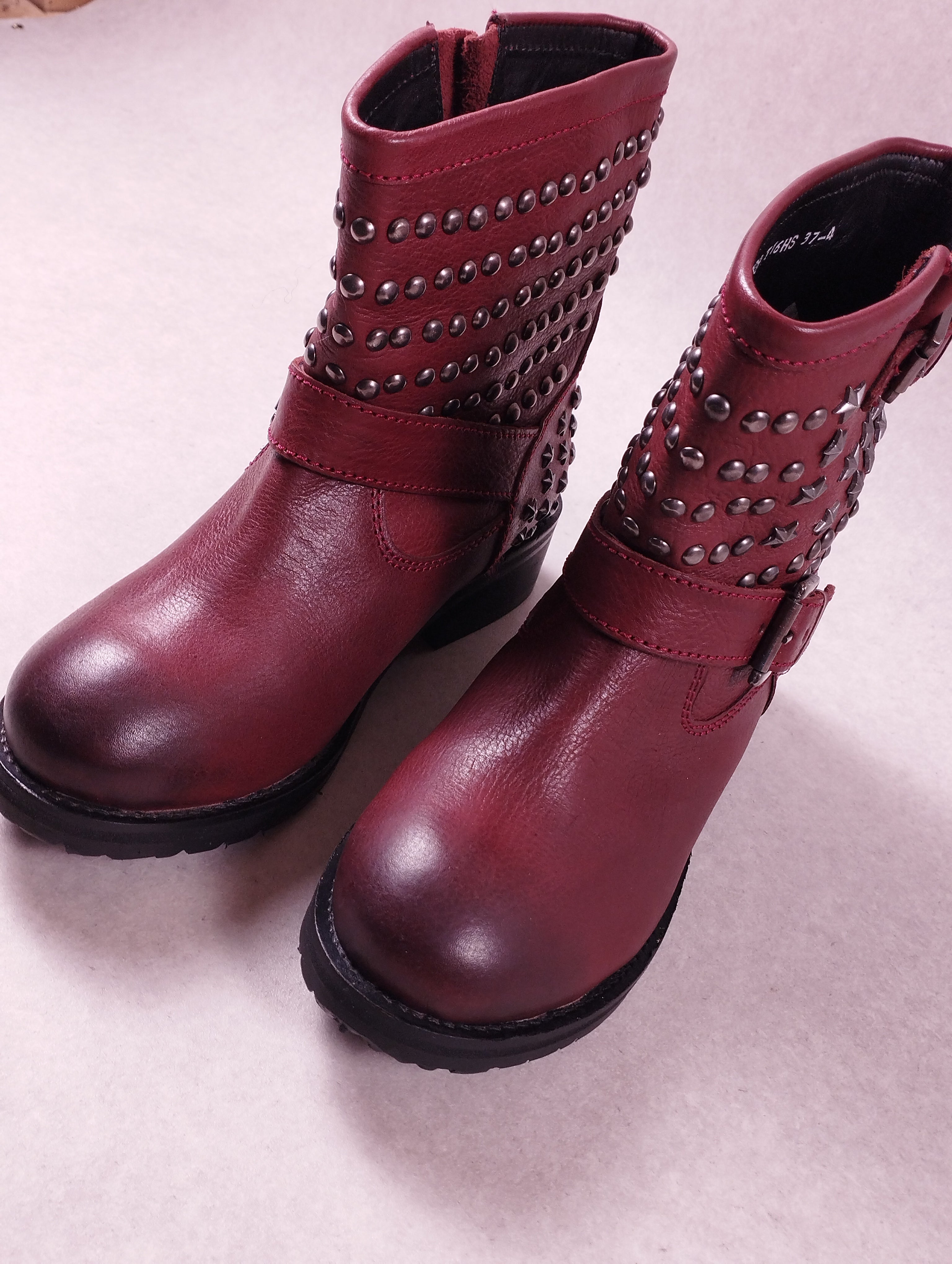 Boots femme Lola Cruz 109T16HS rouge bordeaux Pointure 37