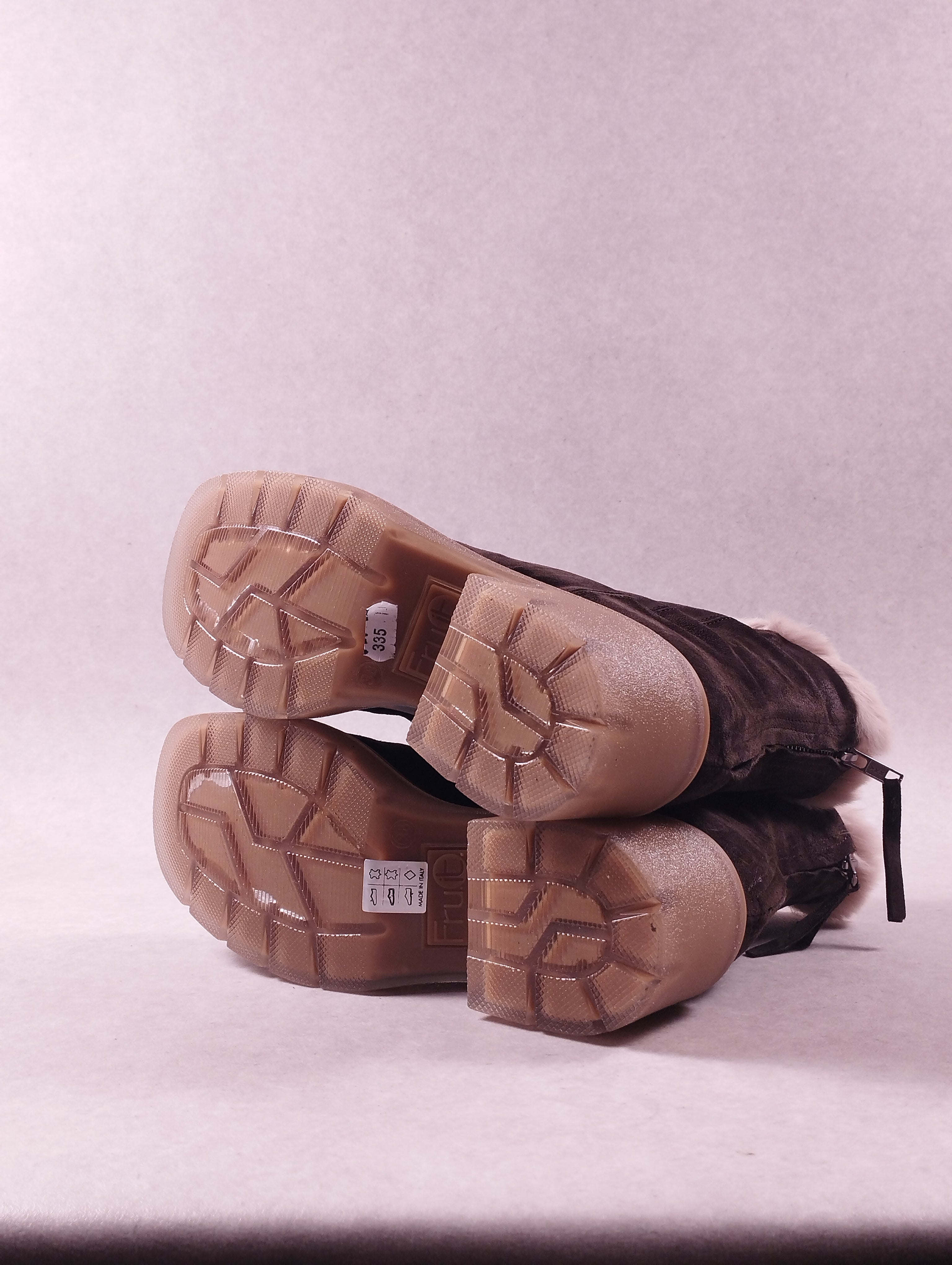 Boots femme Fru.it 7840M marron fourrure 38