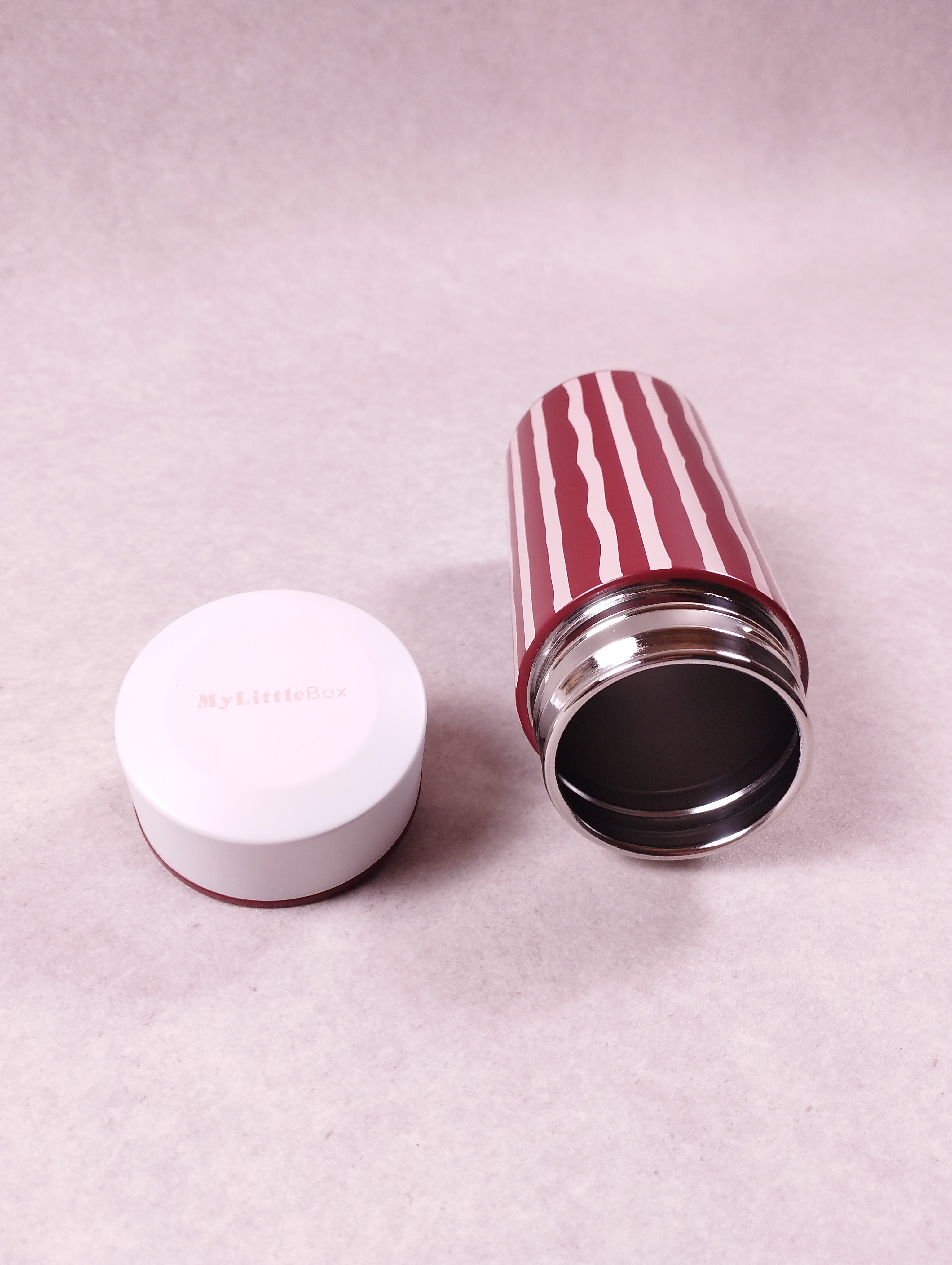 Gourde en inox My Little Box Soif d’Aventure rouge 300 ml