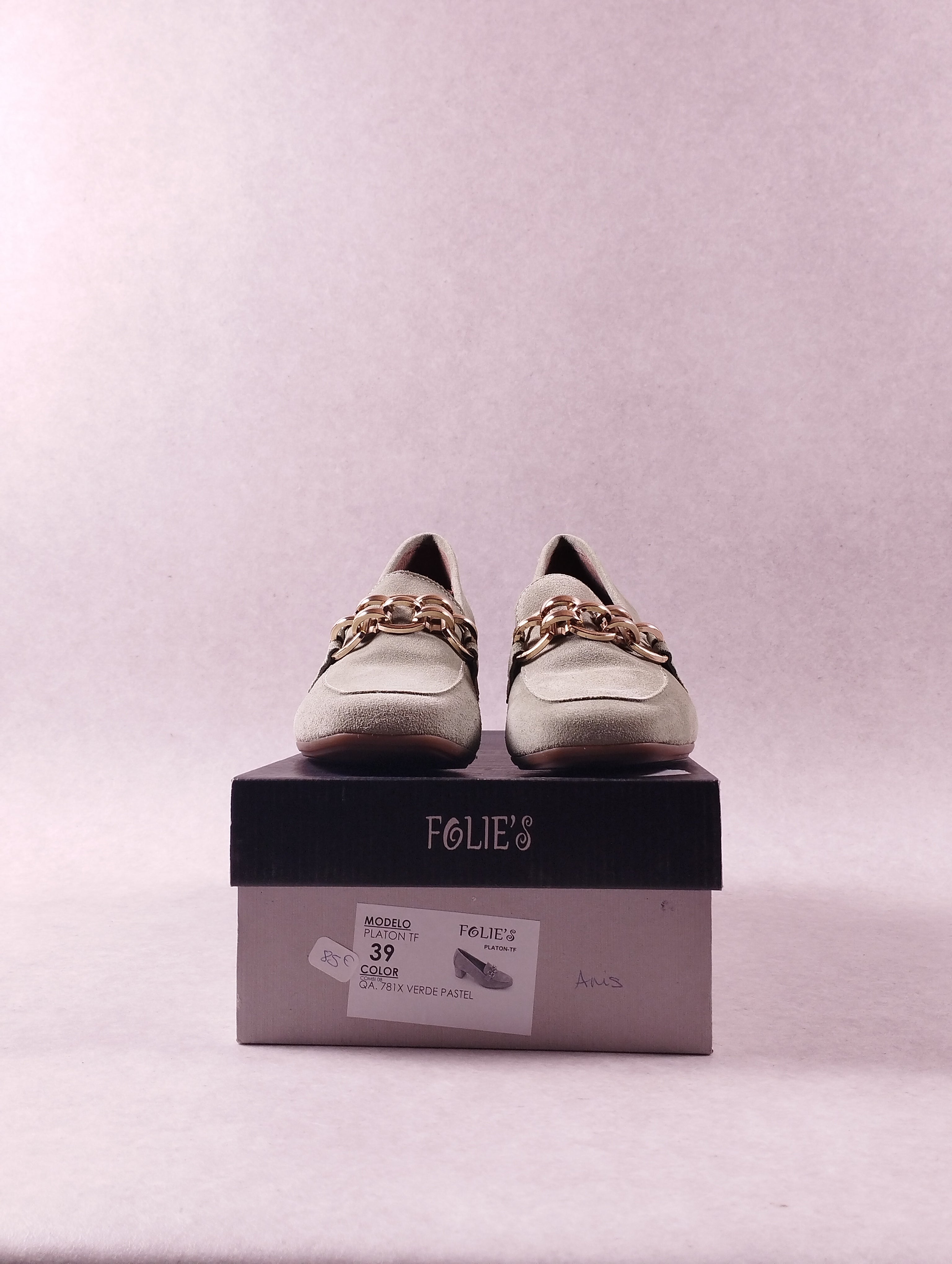 Escarpins femme Folie’s Platon TF vert pastel pointure 39