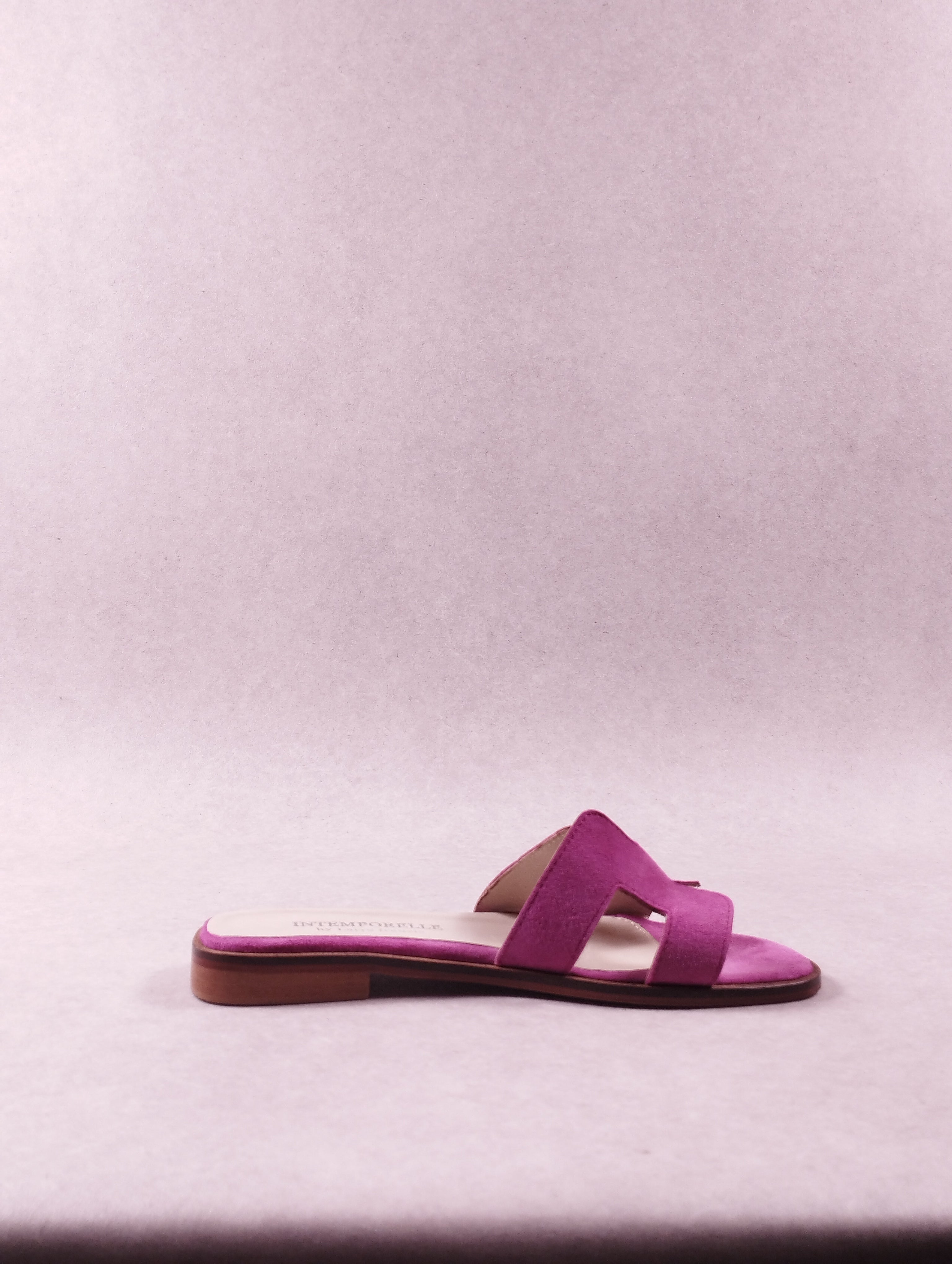 Mules femme Intemporelle by Francis Larre velours fuchsia Pointure 38