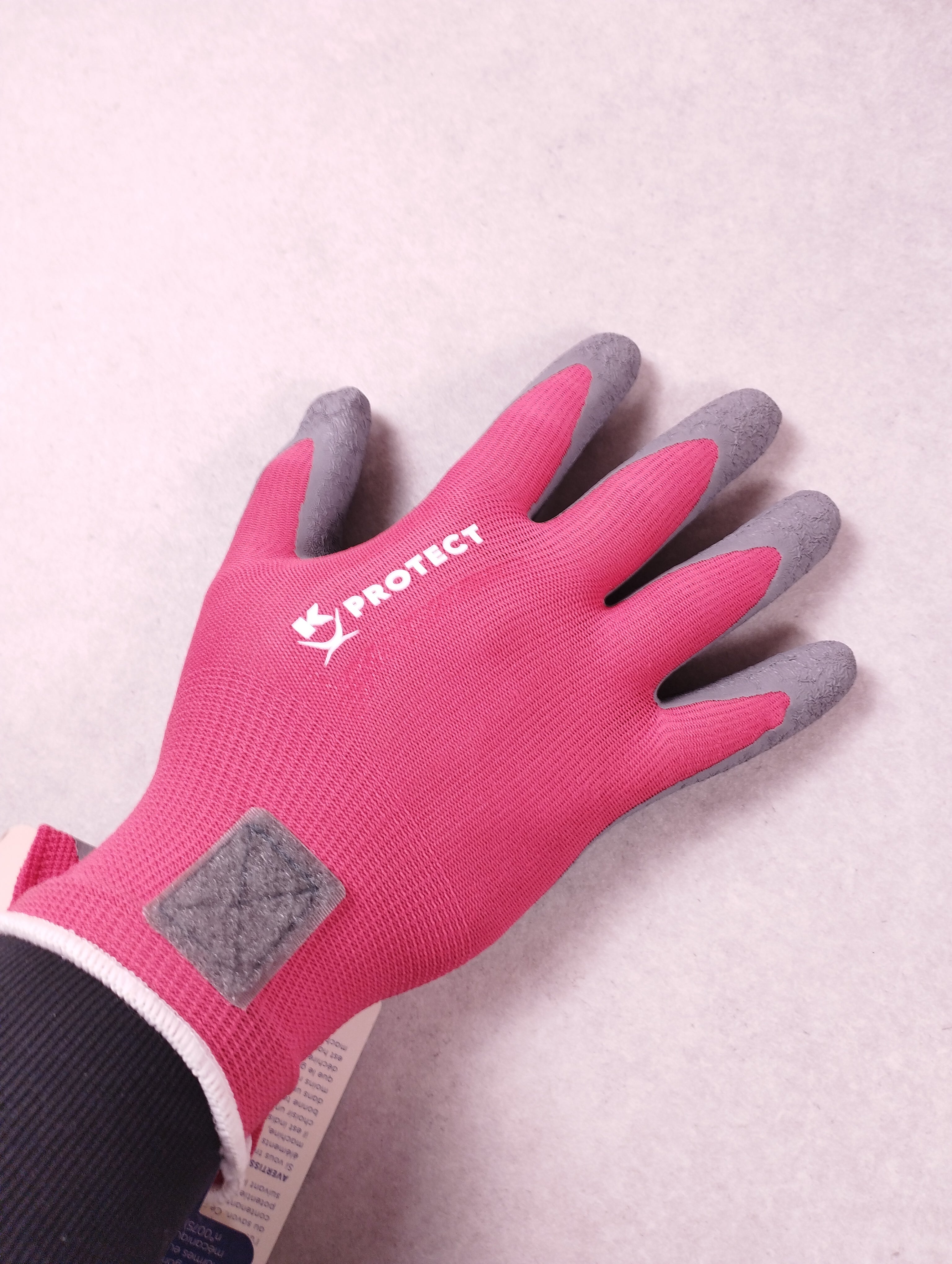 Lot de 10 paires de gants de protection K-Protect Mario rouge gris taille 10